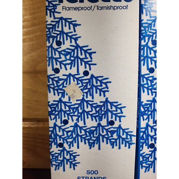 2 Boxes Vintage Christmas Tree ICICLES 500 Strands Garland 18" Silver USA Tinsel - Picture 2 of 4